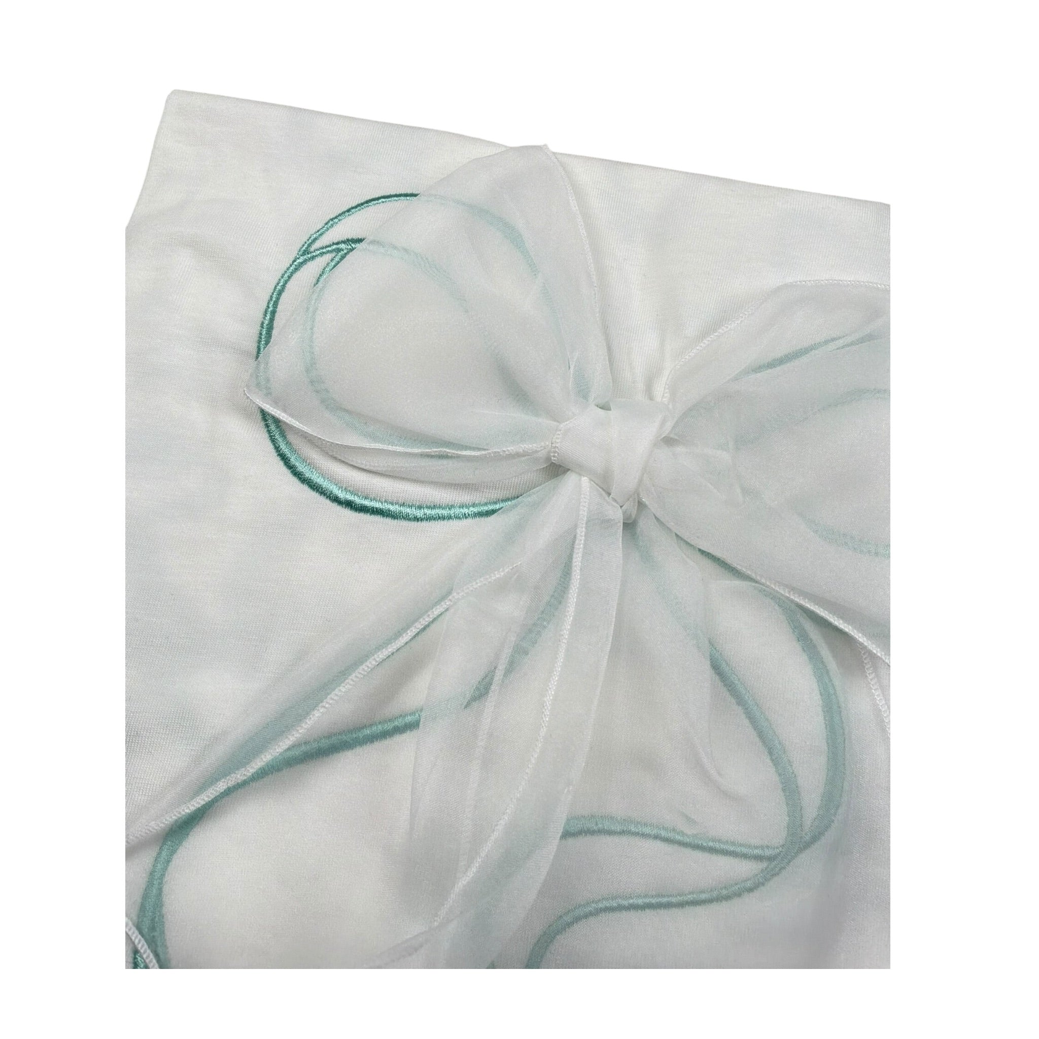 Le Bebe Coperta Tinta Unita con Fantasia Fiocchi per Neonata LBG5615X BIANCO LE BEBE 