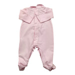 Le Bebe' Tutina Tinta Unita con Stampa per Neonata LBG5690 ROSA LE BEBE' 