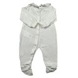 Le Bebe Tutina Manica Lunga Tinta Unita per Neonata LBG5761 BIANCO LE BEBE 