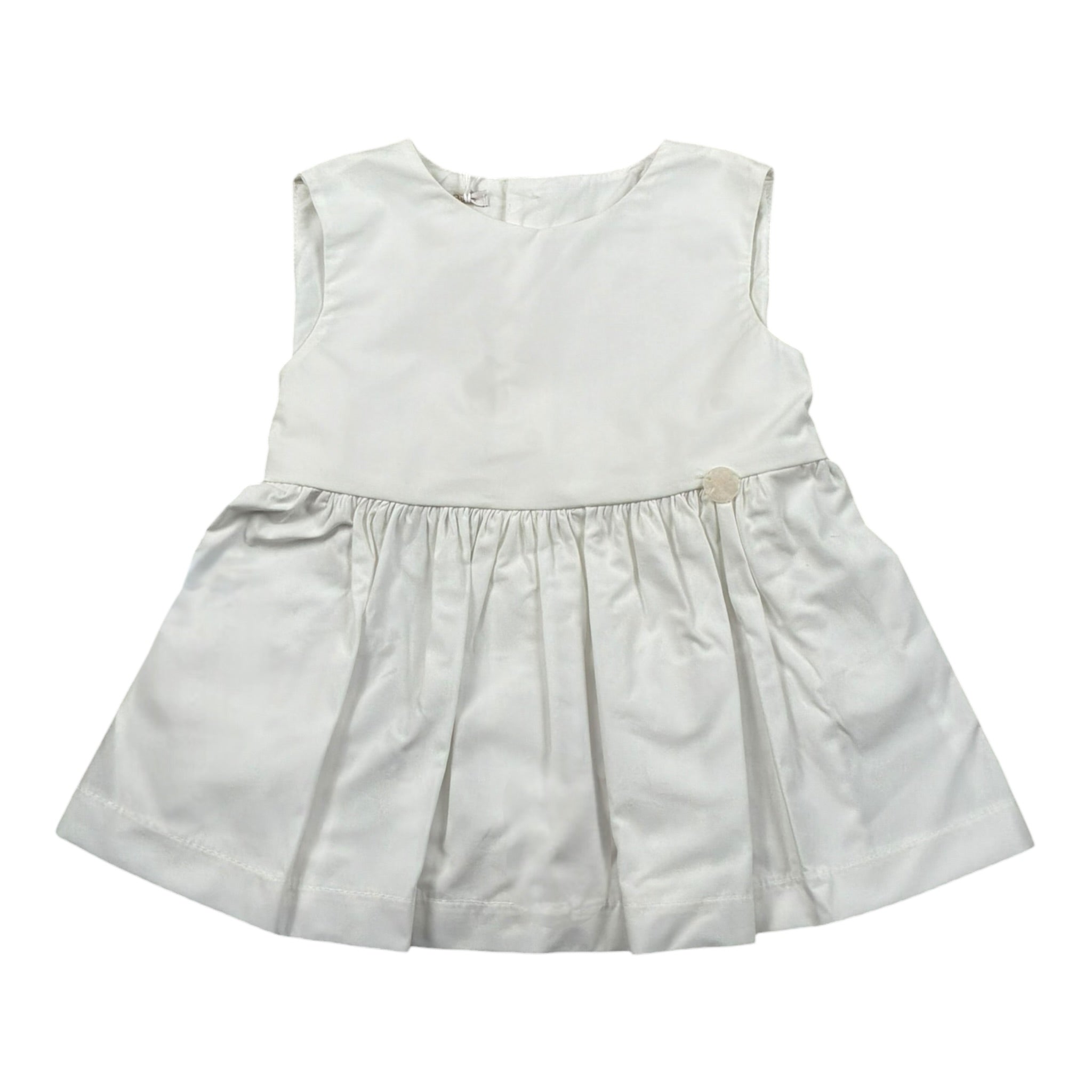 Le Bebe Camicia Giromanica Tinta Unita per Neonata LBG5822 BIANCO LE BEBE 