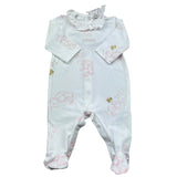 Le Bebe Tutina Manica Lunga Tintaunita per Neonata LBG6285 BIANCO LE BEBE 