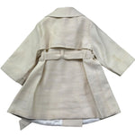 Le Bebe Cappotto Tinta Unita Doppiopetto per Neonata LBG6329 BEIGE LE BEBE 