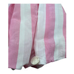 Le Bebe Camica Mezza Manica Fantasia A Righe per Neonata LBG6357 BIANCO/ROSA LE BEBE 