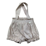 Le Bebe Pagliaccetto Tinta Unita con Ricami per Neonata LBG6390 BEIGE LE BEBE 