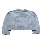 Le Bebe Coprispalle Tinta Unita con Trafori per Neonata LBG6406 AZZURRO LE BEBE 