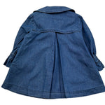 Le Bebe Cappotto In Denim Tinta Unita Doppiopetto per Neonata LBG6423 BLU LE BEBE 