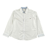 Le Bebe' Camicia tinta unita con Logo Bianco per Neonato LBB4095 BIANCO LE BEBE' 