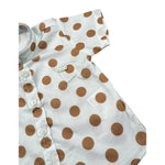 Le Bebe' Camicia tinta unita con Stampa A Pois Bianco per Neonato LBB4594 BIANCO LE BEBE' 
