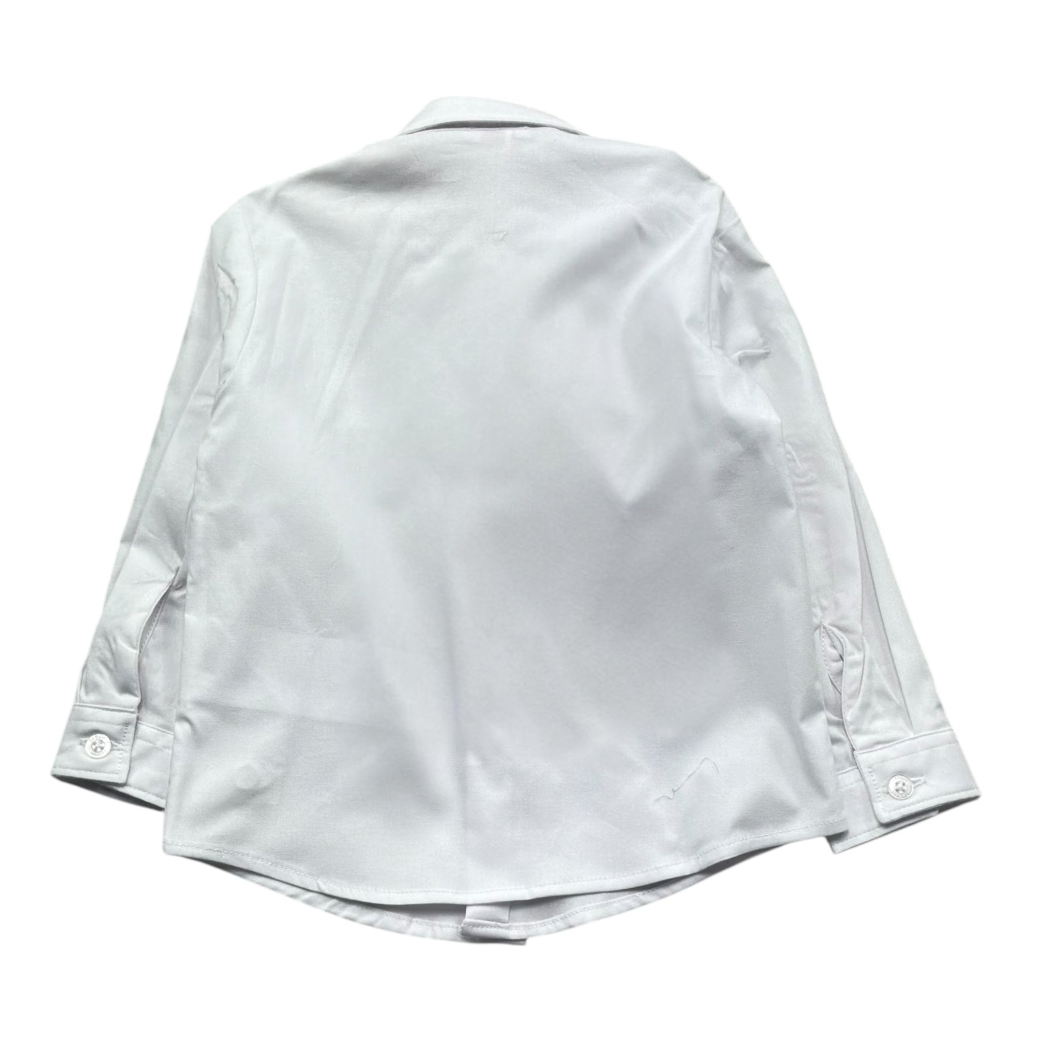Le Bebe' Camicia Tinta Unita Manica Lunga per Neonato LBB5363 BIANCO LE BEBE' 