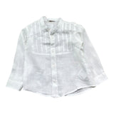 Le Bebe' Camicia Tinta Unita con Colletto Coreano per Neonato LBB5386 BIANCO LE BEBE' 