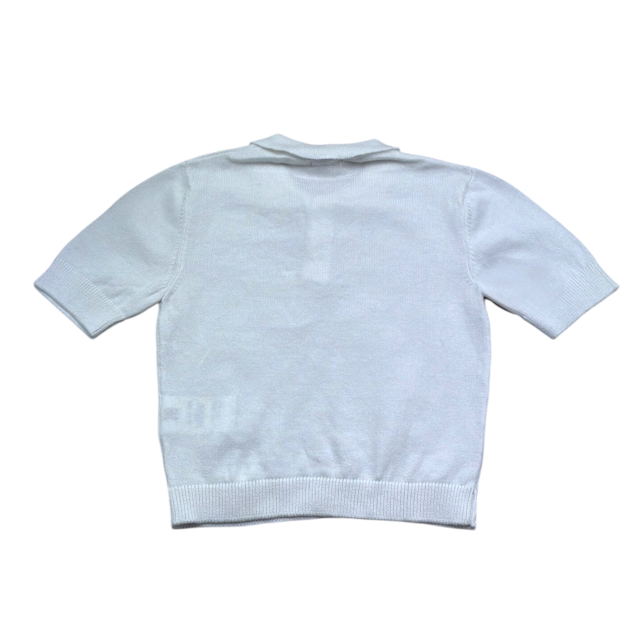 Le Bebe' Polo Mezza Manica Tinta Unita per Neonato LBB5416 BIANCO LE BEBE' 