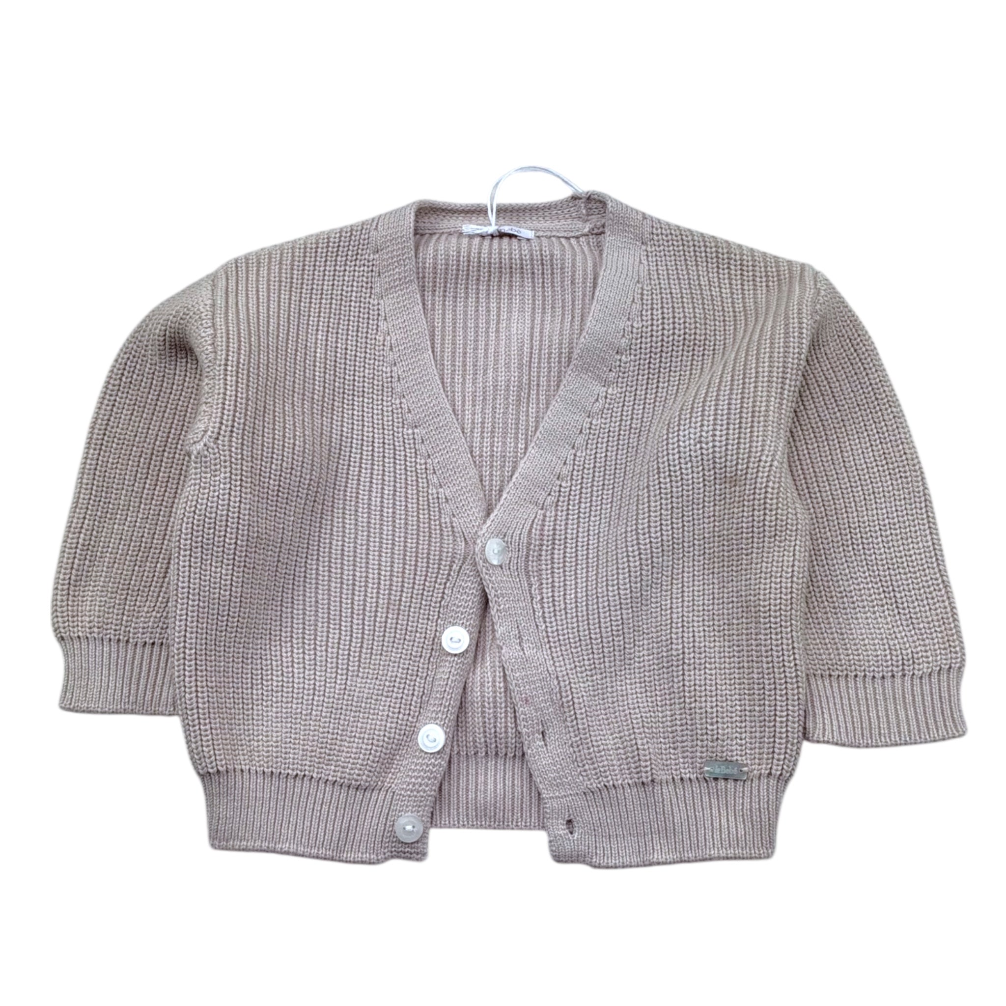 Le Bebe' Cardigan Tinta Unita con Bottoni per Neonato LBB5417 SABBIA LE BEBE' 