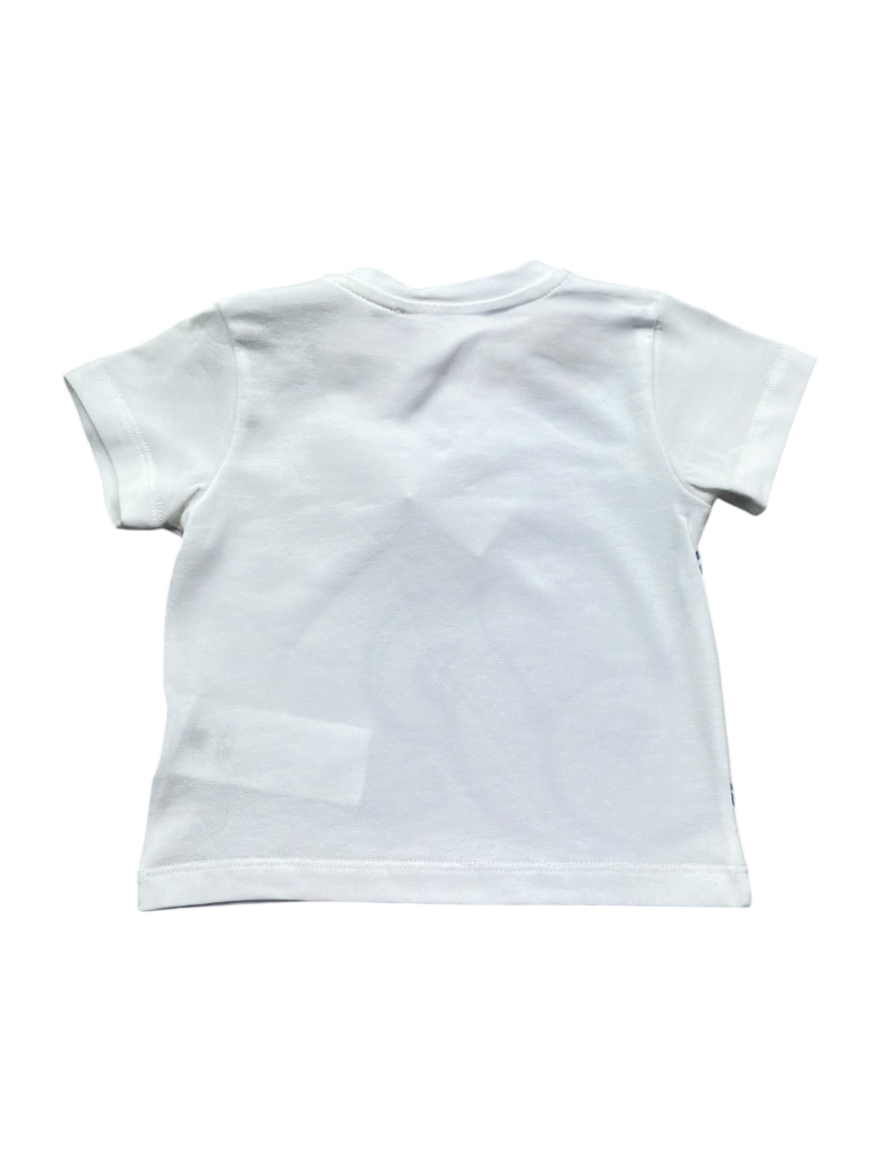 Le Bebe' T-Shirt Girocollo Tinta Unita con Stampa per Neonato LBB5419 BIANCO LE BEBE' 