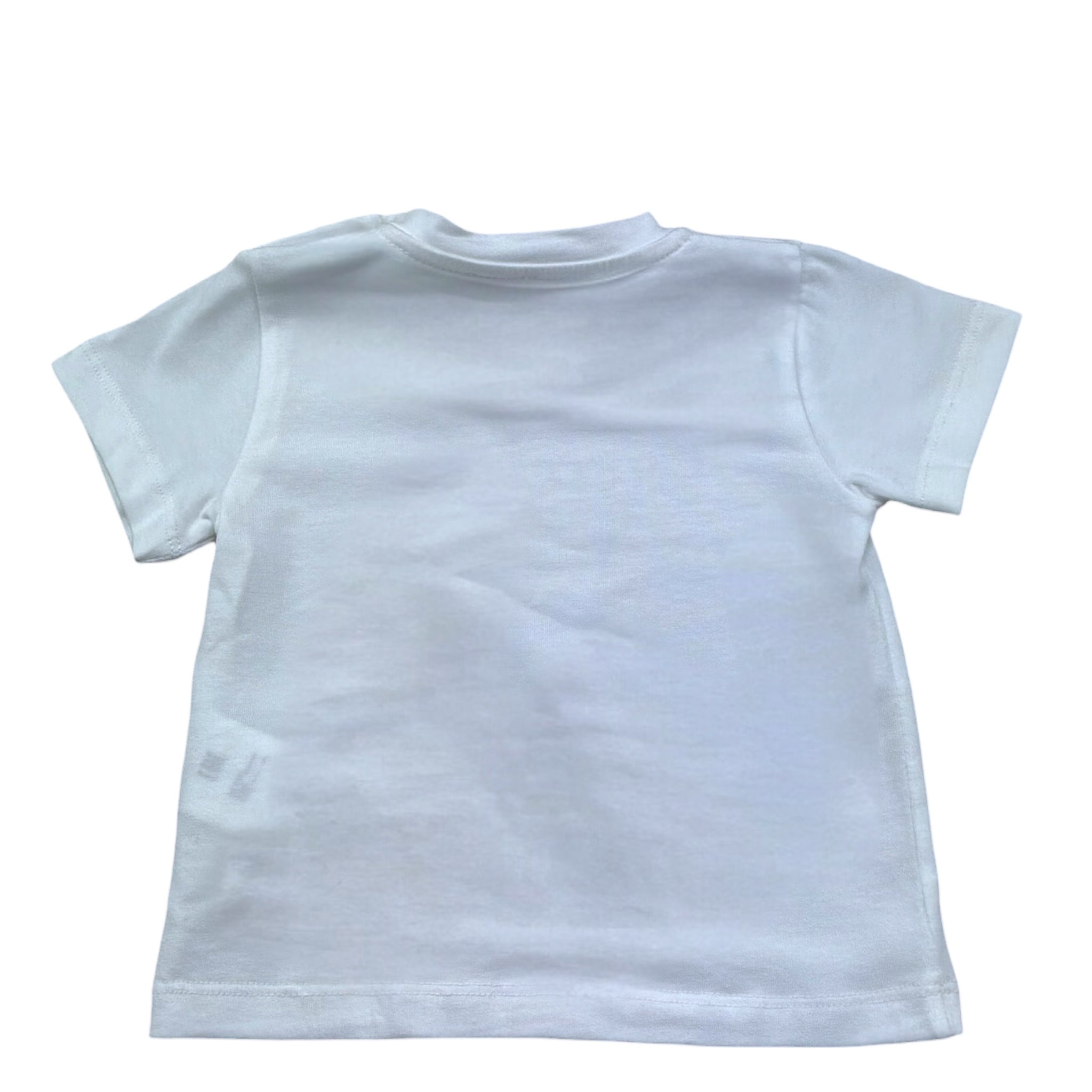 Le Bebe' T-Shirt Girocollo Tinta Unita con Stampa per Neonato LBB5423 BIANCO LE BEBE' 