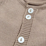 Le Coconne Cardigan Tinta Unita per Neonato 5855 BEIGE LE COCONNE 