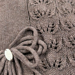 Le Coconne Coperta Tinta Unita con Ricami per Neonata LCN0421 MARRONE LE COCONNE 