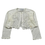 Le Coconne Coprispalle Tinta Unita con Ricami per Neonata LCN0985 PANNA LE COCONNE 