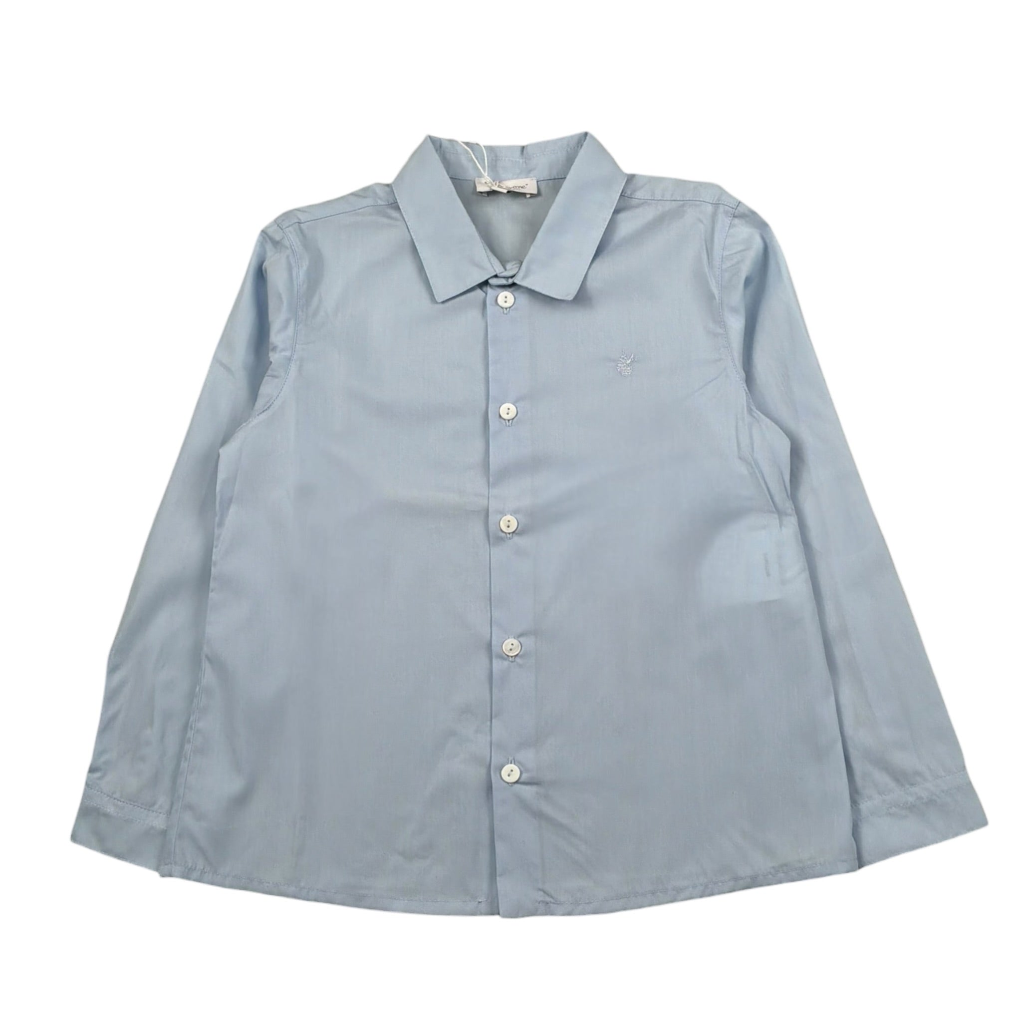 Le Coconne Camicia Manica Lunga Tinta Unita per Bambina LCN1219 AZZURRO LE COCONNE 