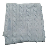 Le Coconne Coperta Tinta Unita con Ricami per Neonato LCN2584 AZZURRO LE COCONNE 