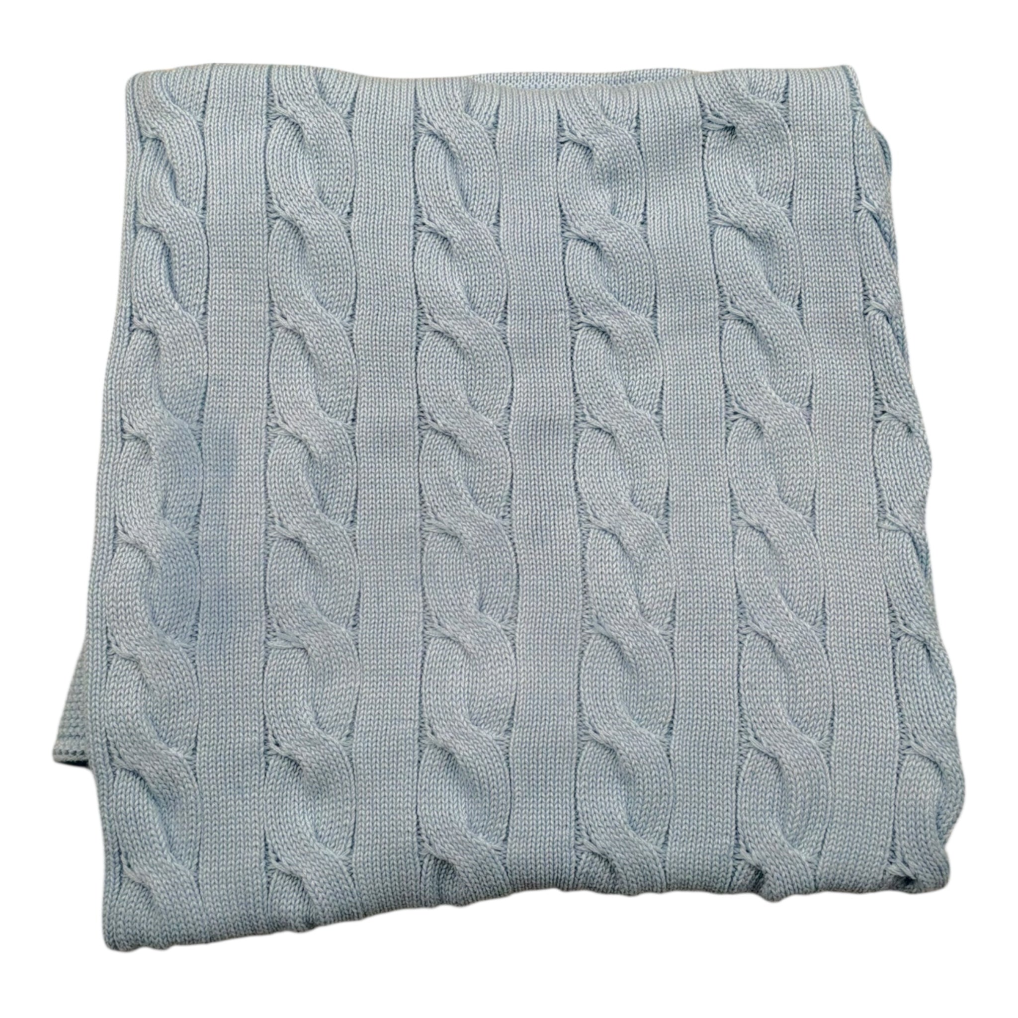 Le Coconne Coperta Tinta Unita con Ricami per Neonato LCN2584 AZZURRO LE COCONNE 