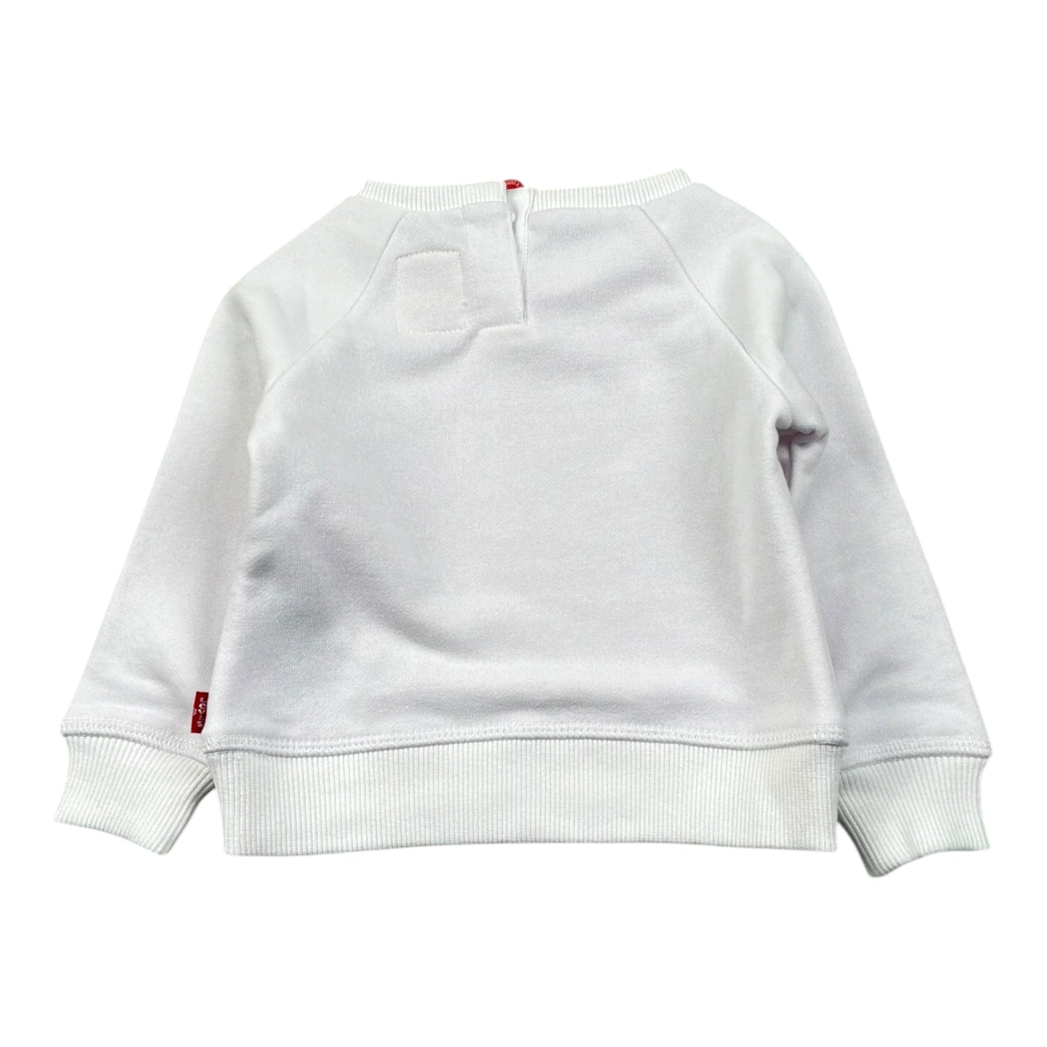 Levi'S Felpa Tinta Unita con Stampa per Neonato 1E6660 BIANCO LEVI'S 