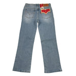 Levi'S Jeans Tinta Unita con Girovita Regolabile per Bambina 3EG381 AZZURRO LEVI'S 