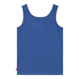 Levi'S Canotte Girocollo Tinta Unita con Logo per Bambina 3EK116 BLU LEVI'S 