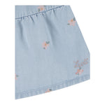 Levi'S Abito Giromanica Tinta Unita con Ricami per Bambina 3EM227 AZZURRO LEVI'S 