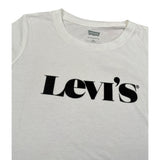 Levi'S T-Shirt Girocollo tinta unita con Stampa Bianco per Bambino 4EC982 BIANCO LEVI'S 