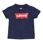 Levi'S T-Shirt Girocollo Tinta Unita con Logo per Neonato 6E8157XX BLU LEVI'S 
