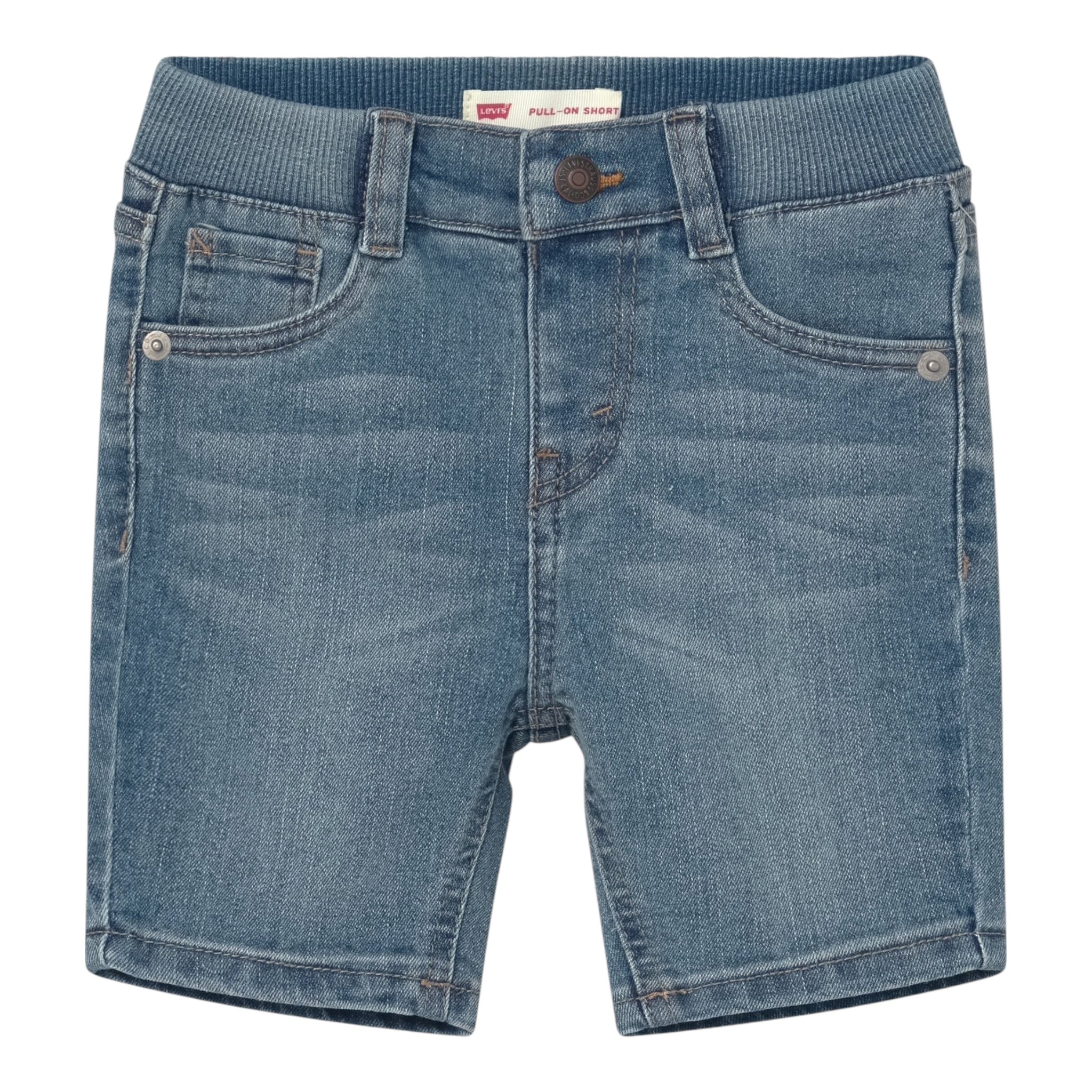Levi'S Bermuda In Denim tinta unita con Elastico In Vita Azzurro per Neonato 6EB171 AZZURRO LEVI'S 