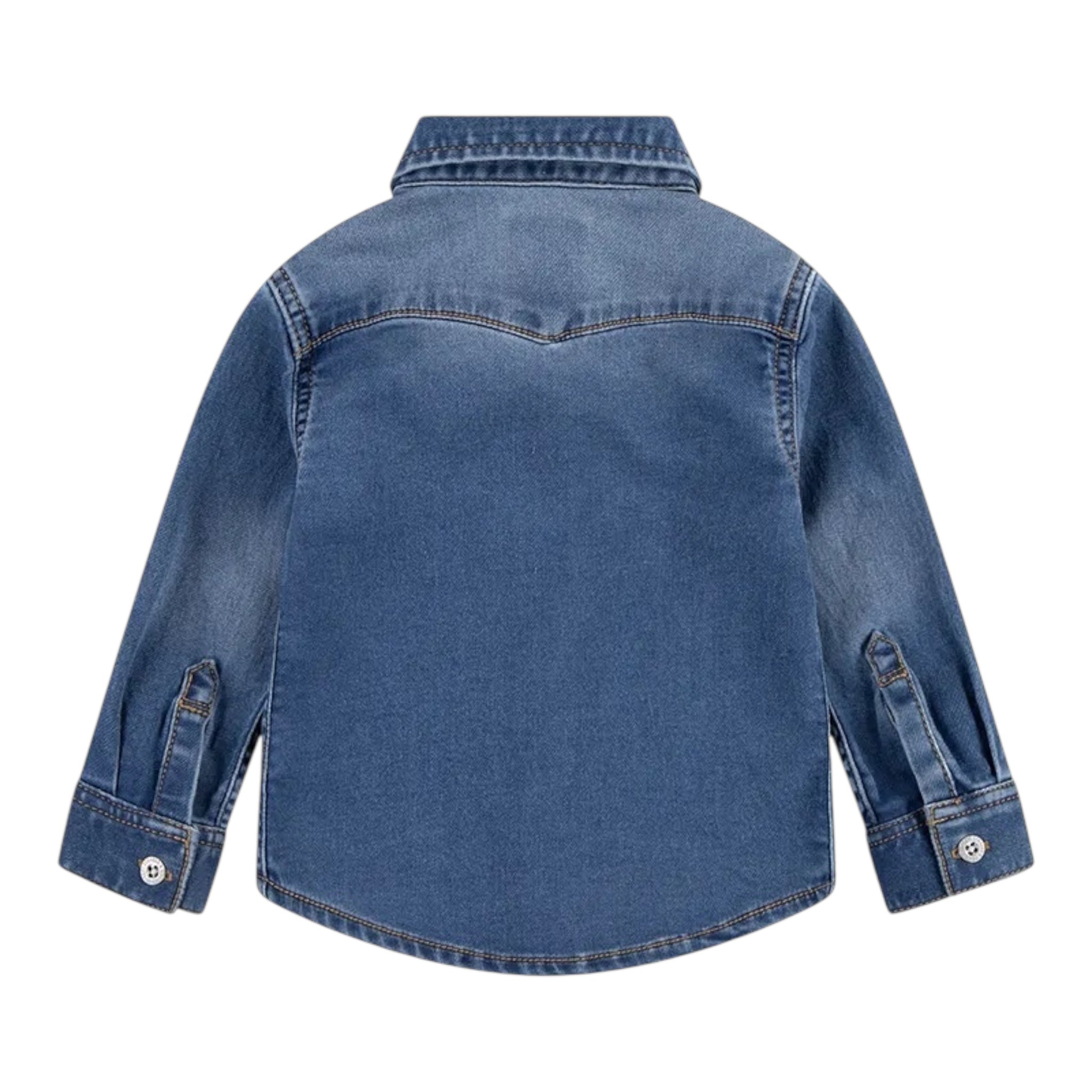 Levi'S Camicia In Denim Tinta Unita per Neonato 6EM335 BLU LEVI'S 