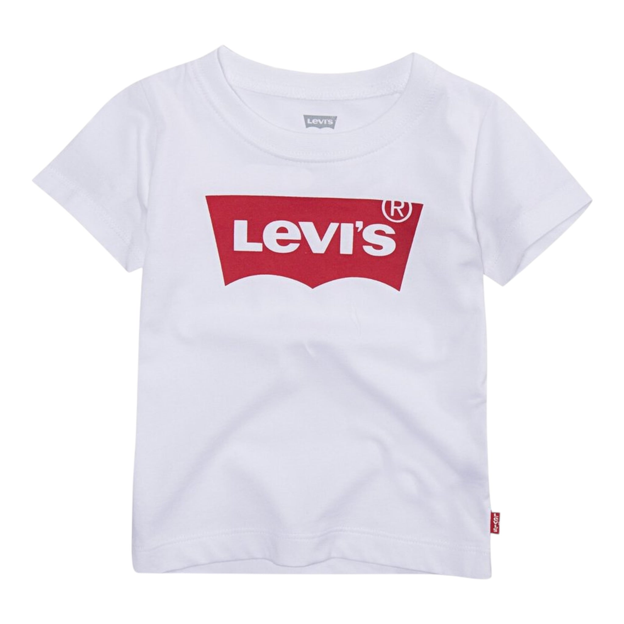 Levi'S T-Shirt Girocollo Tinta Unita con Stampa per Bambino 8E8157X BIANCO LEVI'S 
