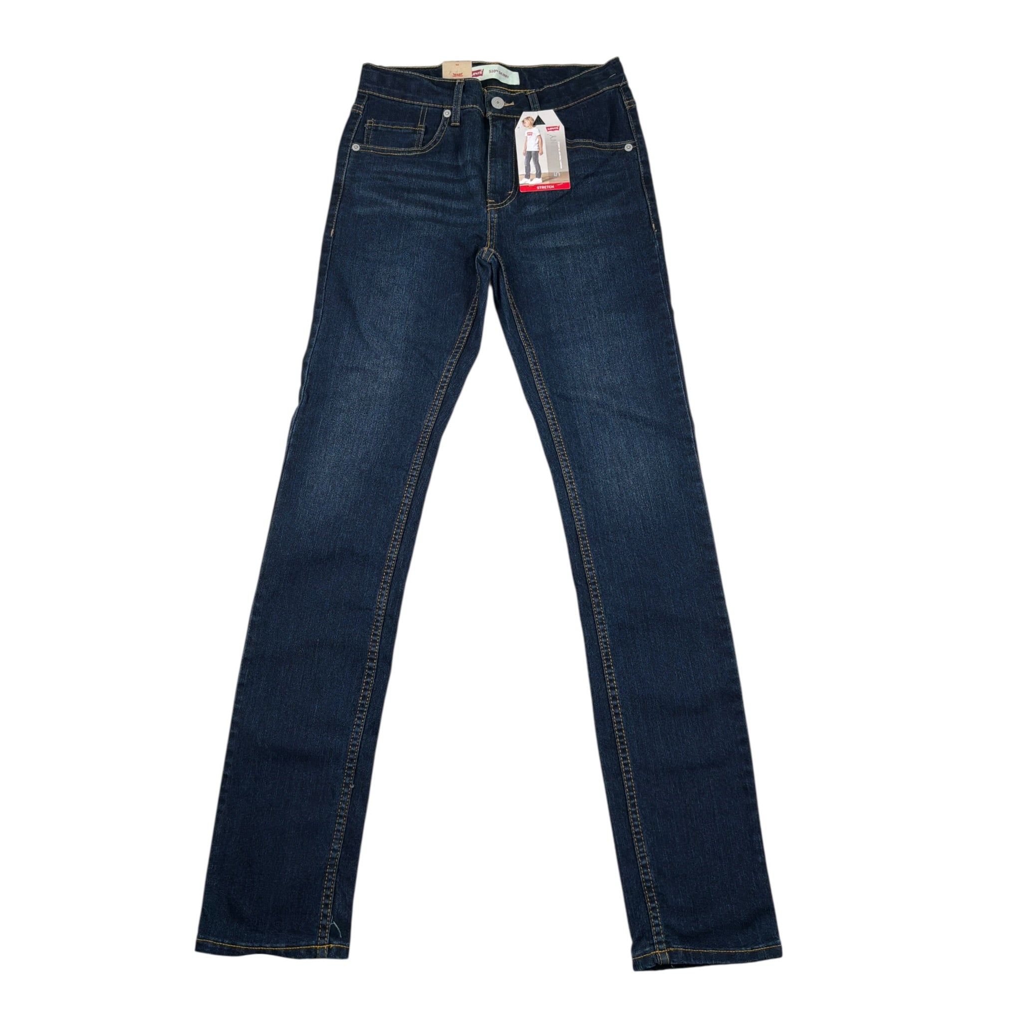Levi'S Jeans tinta unita con Girovita Regolabile Blu per Bambino 9E20088 BLU LEVI'S 
