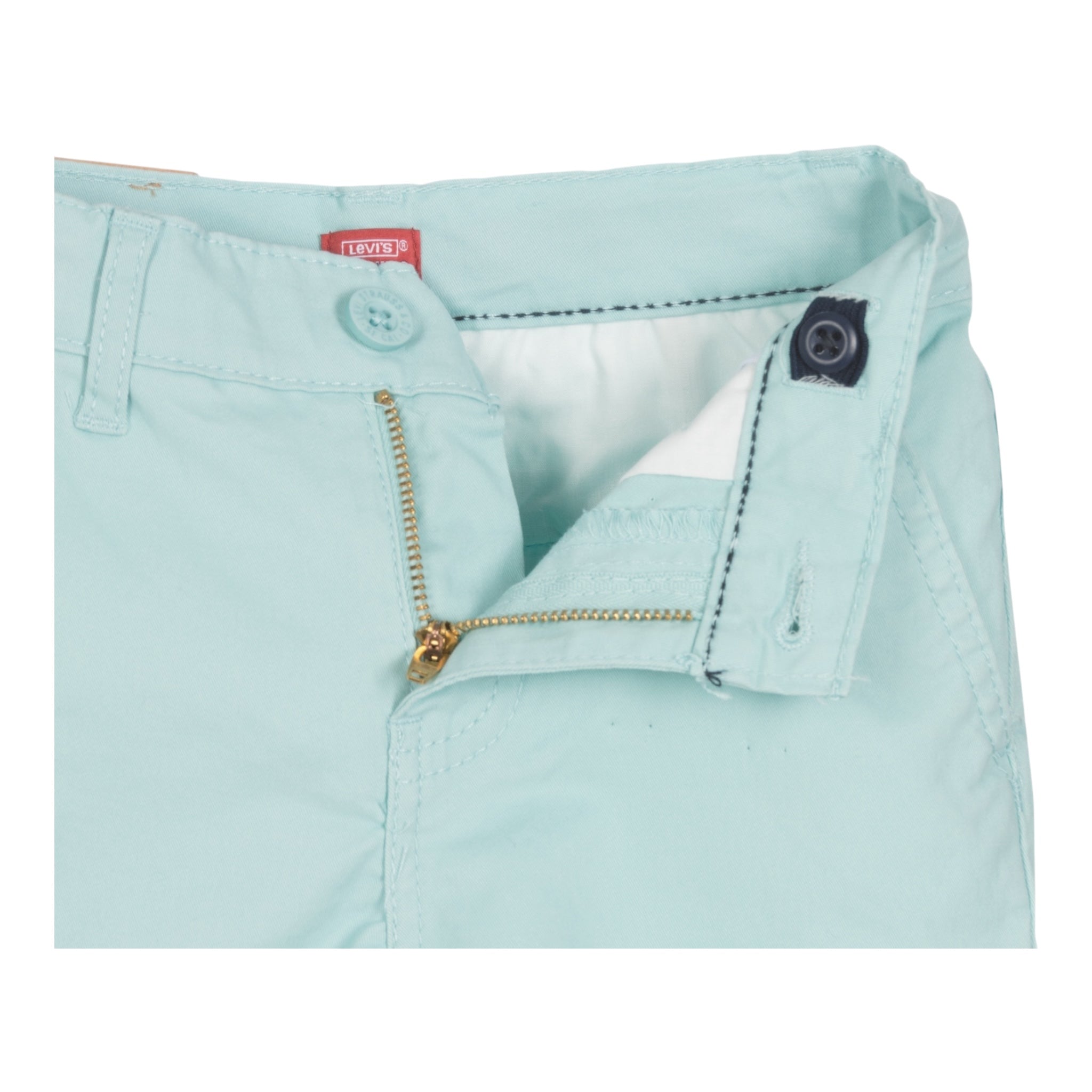 Levi'S Bermuda Tinta Unita con Girovita Regolabile per Bambino 9EC941 AZZURRO LEVI'S 