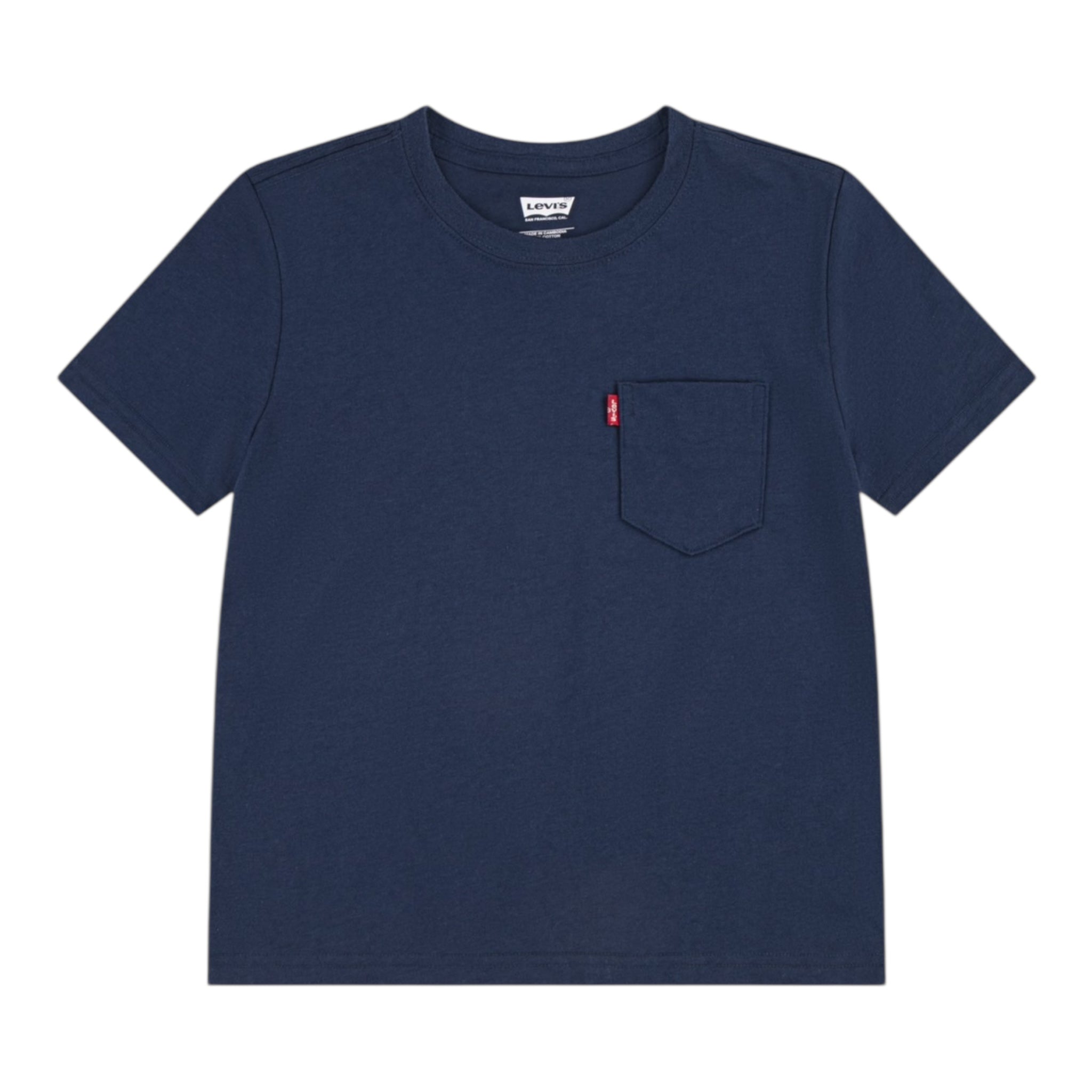 Levi'S T-Shirt Girocollo Tinta Unita con Stampa per Bambino 9EM359 BLU LEVI'S 