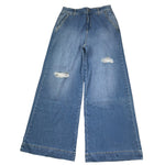 Liu Jo Jeans Tinta Unita Modello Palazzo per Bambina GA3017 AZZURRO LIU JO 