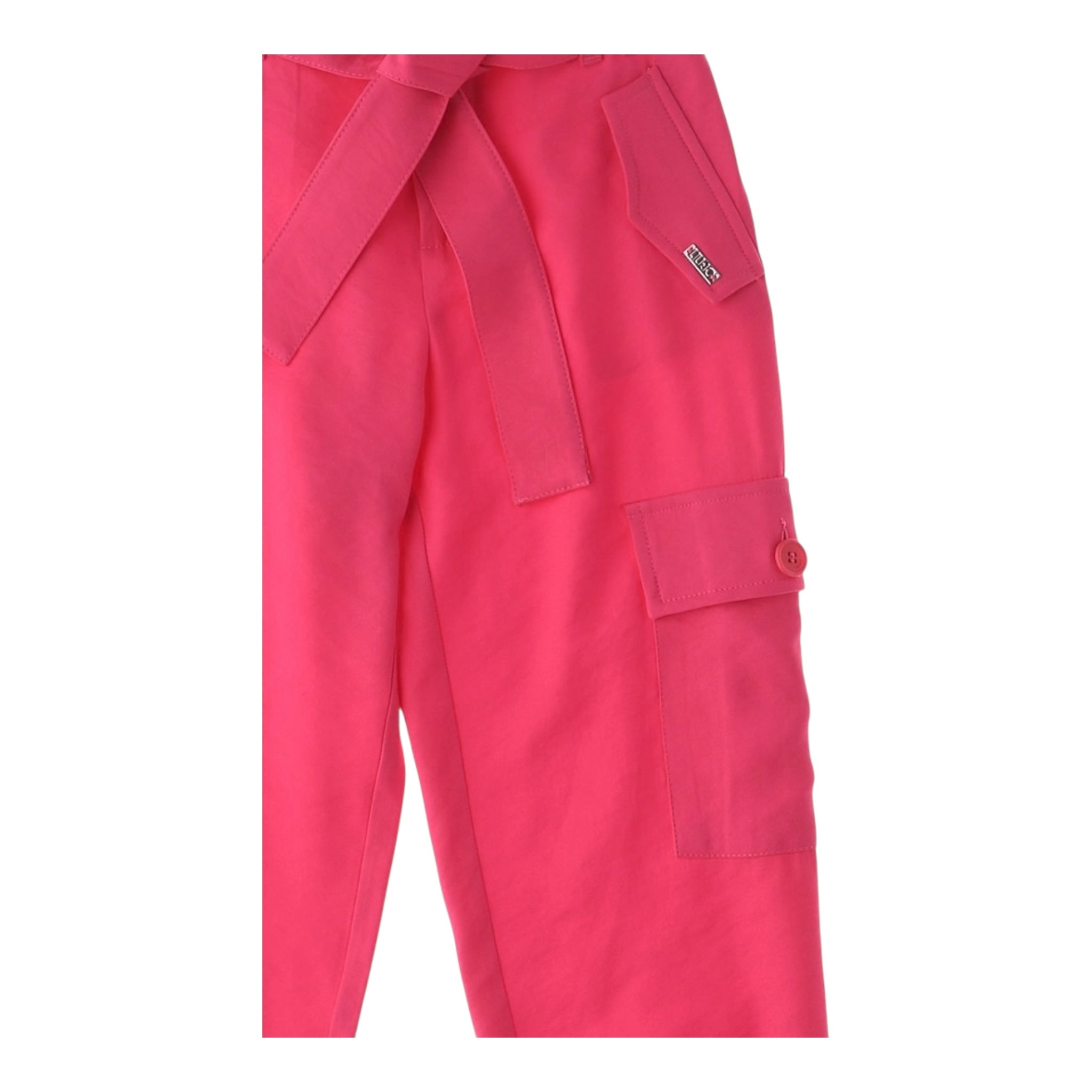 Liu Jo Pantalone Tinta Unita con Cintura  per Bambina GA4084 FUXIA LIU JO 