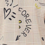 Liu Jo Giacca Tinta Unita con Fantasia per Bambina GA5022 BEIGE LIU JO 