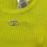 Liu Jo Canotta Tinta Unita con Logo per Bambina GA5041 VERDE LIU JO 