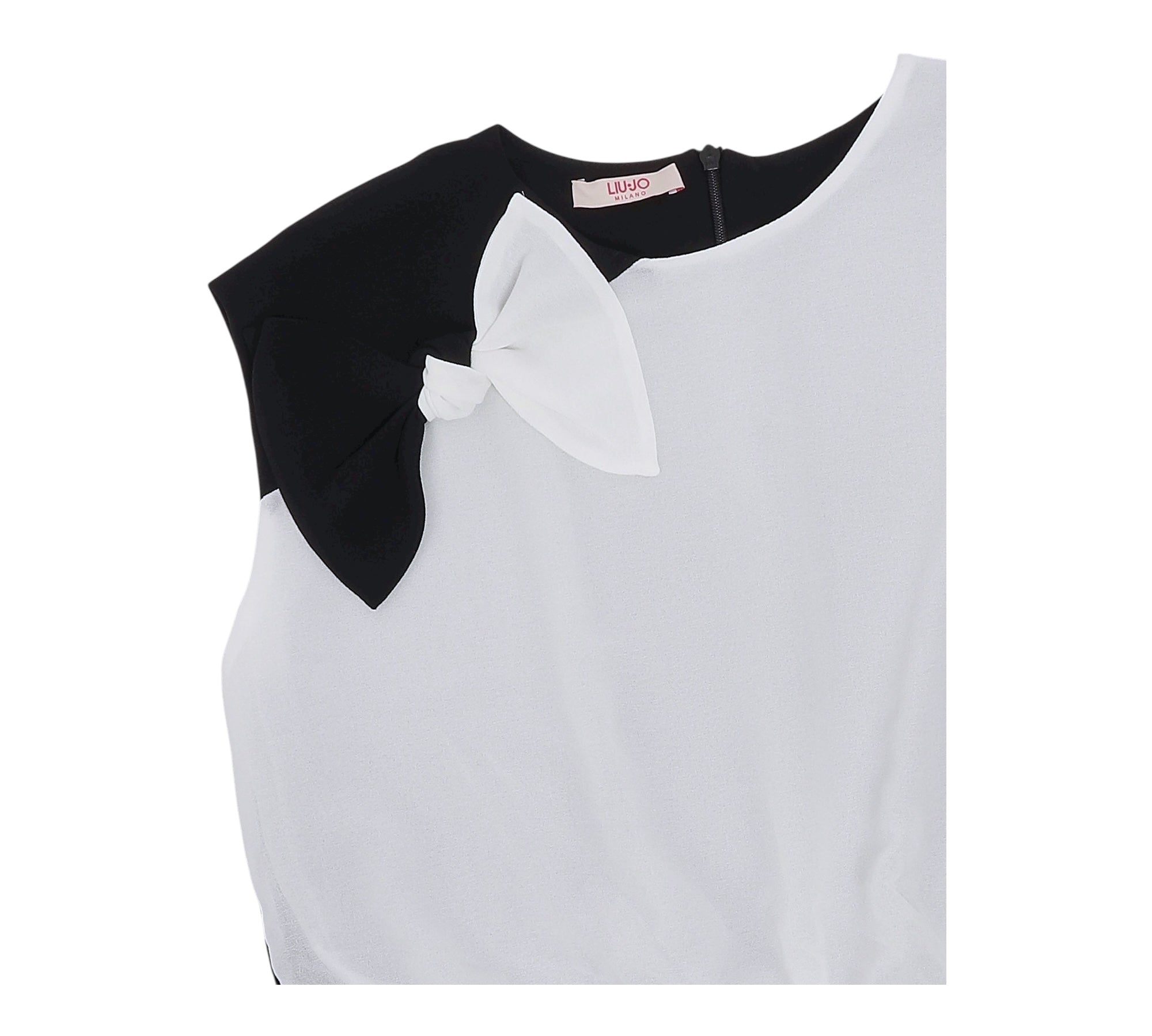 Liu Jo Top Giromanica Modello Camicia Bicolore per Bambina GA5065X BIANCO/NERO LIU JO 