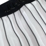 Liu Jo Pantalone Tinta Unita con Fantasia A Righe per Bambina GA5071 BIANCO LIU JO 