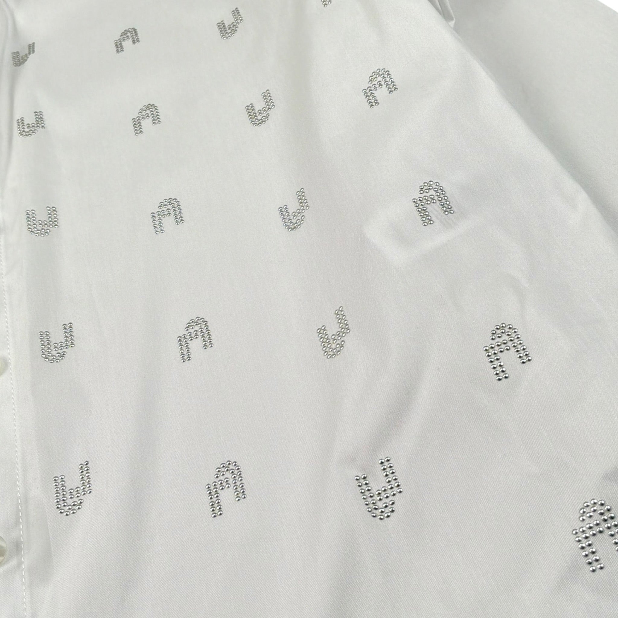 Liu Jo Camicia Tinta Unita con Brillantini per Bambina GA5138 BIANCO LIU JO 