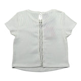 t-shirt girocollo tinta unita GA5151X BIANCO LIU JO 