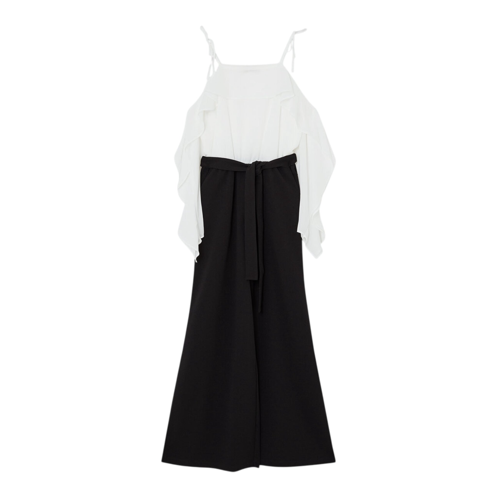 Liu Jo Tuta Bicolore Manica Lunga per Bambina GA5157 BIANCO/NERO LIU JO 