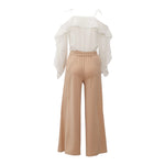 Liu Jo Tuta Bicolore Manica Lunga per Bambina GA5157X BIANCO/BEGIE LIU JO 