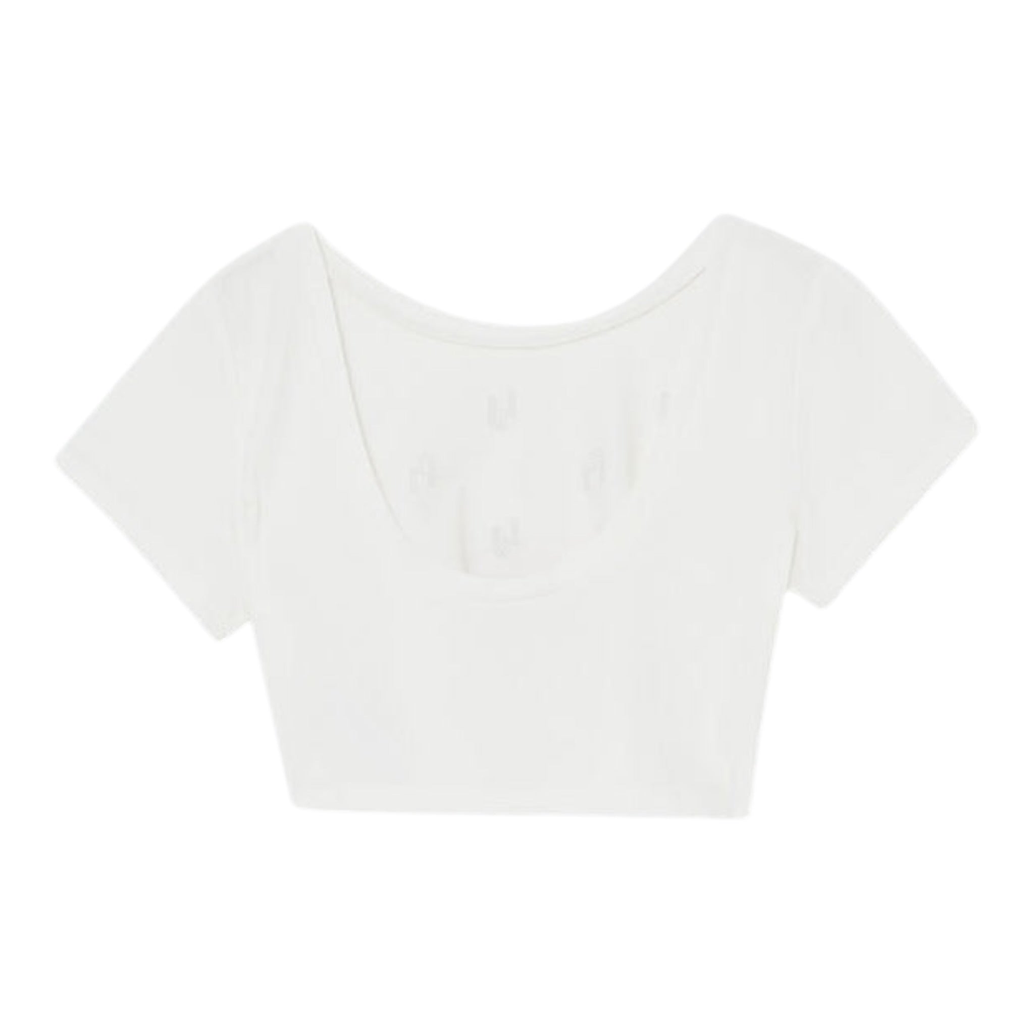 Liu Jo T-Shirt Girocollo Tinta Unita con Stampa Logo per Bambina GA5159XX BIANCO LIU JO 