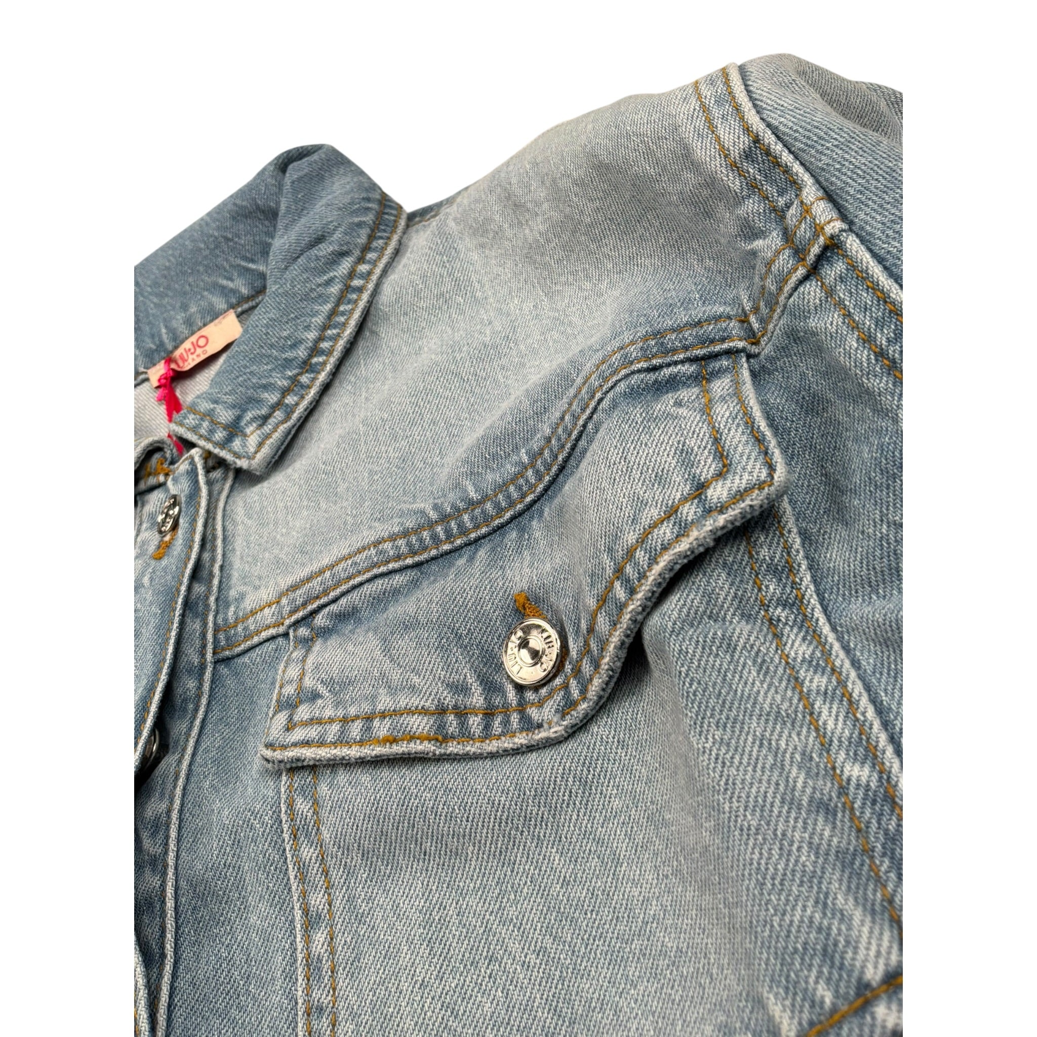 Liu Jo Giubbino In Denim Tinta Unita per Bambina GA5180XXX AZZURRO LIU JO 