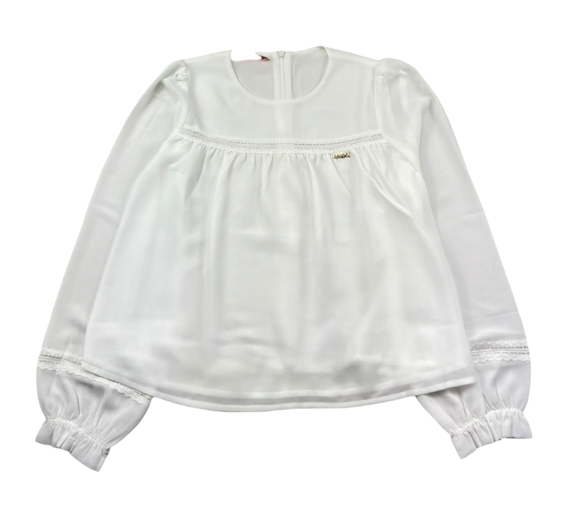 Liu Jo Camicia Manica Lunga Tinta Unita per Bambina GF3198 BIANCO LIU JO 