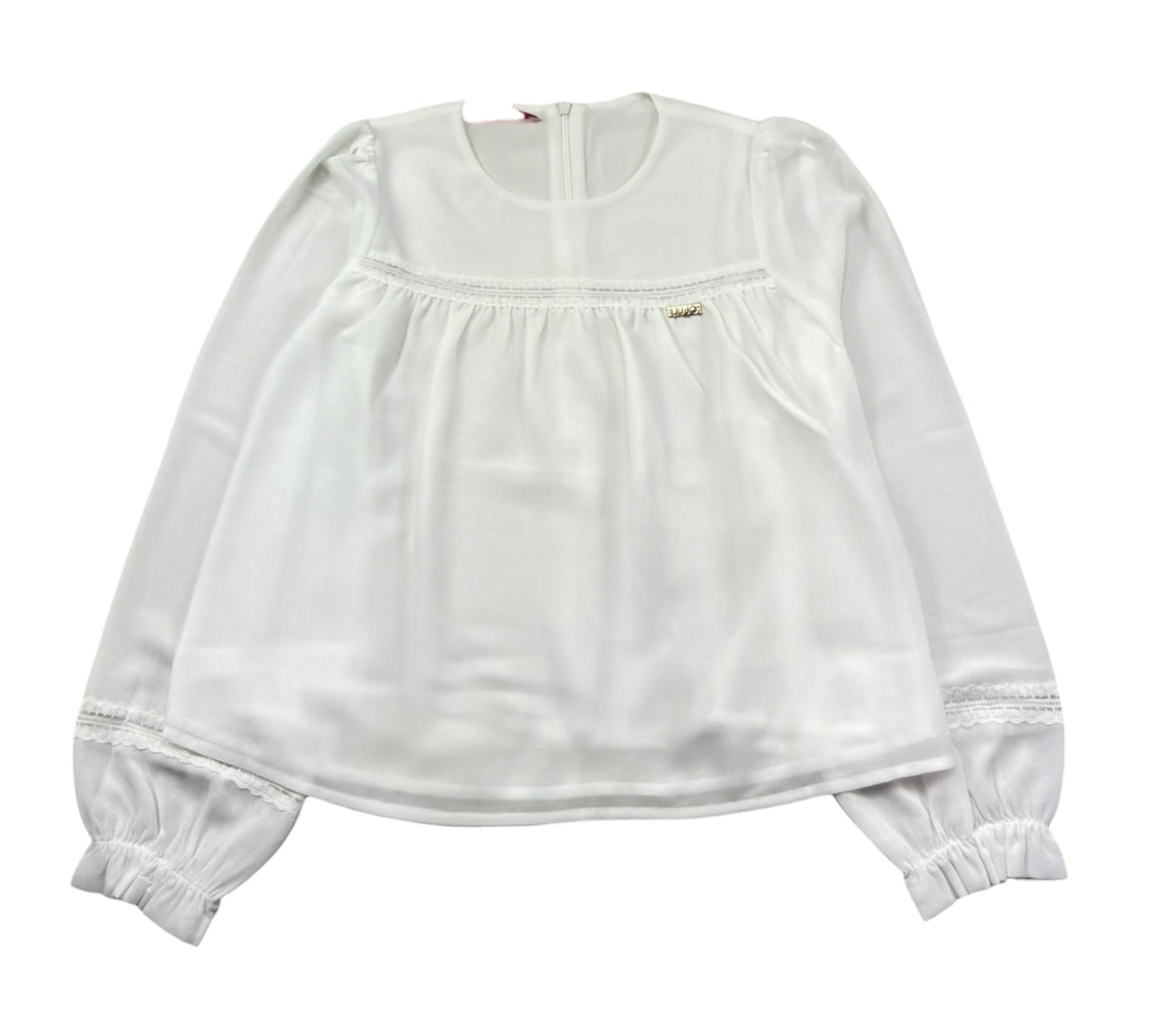 Liu Jo Camicia Manica Lunga Tinta Unita per Bambina GF3198 BIANCO LIU JO 